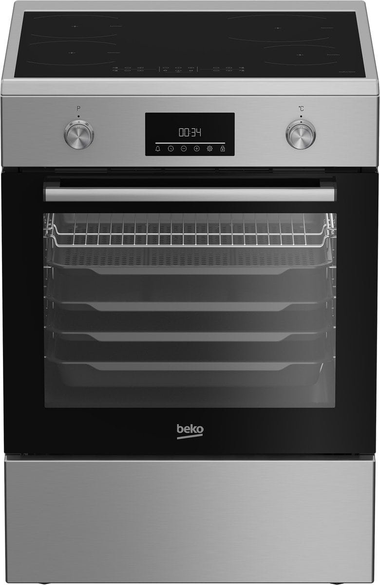780x1200.jpg Beko FBMA6930GX - RVS - Vrijstaand Inductie Fornuis - Afbeelding 1