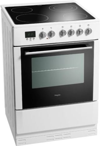 800x800-3.jpg PELGRIM PF6164witUU 60 cm keramisch fornuis met 4 zones, wit - Afbeelding 1