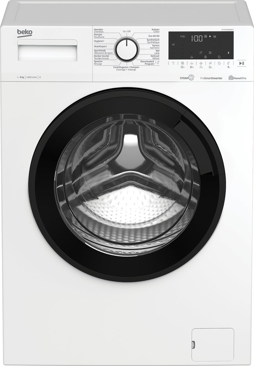 832x1200.jpg Beko WTV8716XBWST - SteamCure - Wasmachine 8kg 1400 toeren - Afbeelding 1