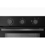 Fitelli IO56ZW1 Inbouwoven 60cm hoog – 10 Ovenfuncties – Hetelucht – Zwart Glas - Afbeelding 3