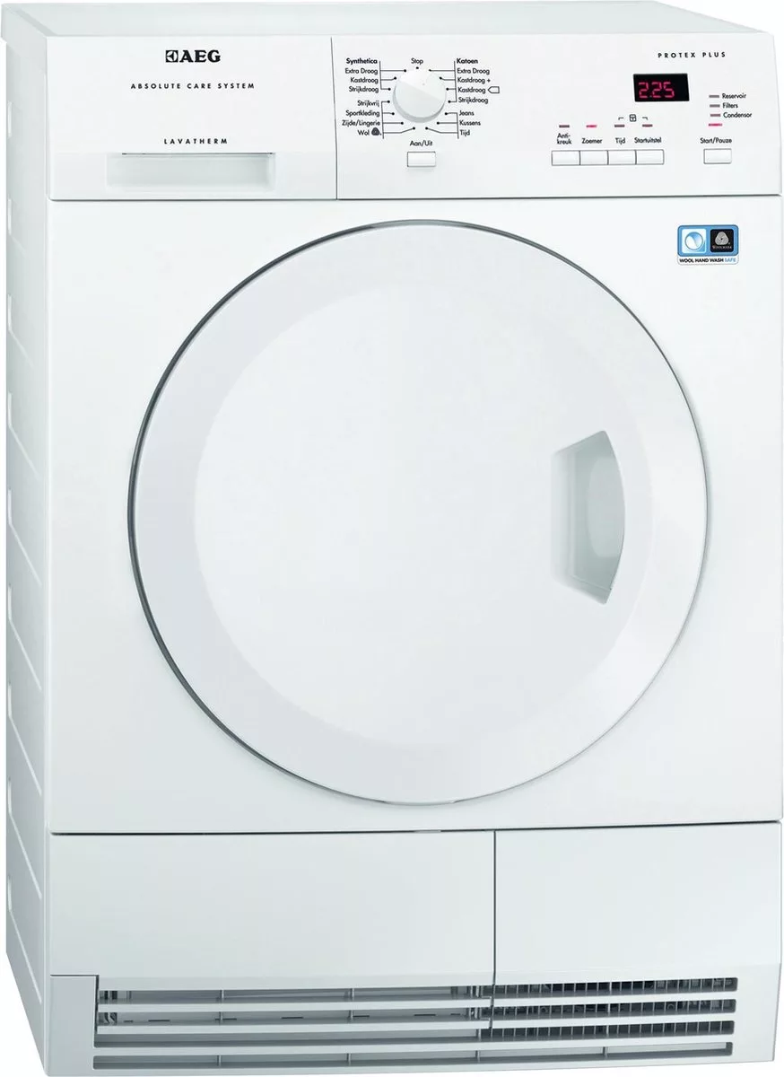 874x1200-jpg.webp AEG T65771NIH condensdroger (warmtepomp) Vrijstaand Voorbelading 7 kg A++ Wit - Afbeelding 1
