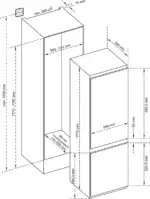 B-Keus!! Fitelli KV259INB inbouw koel-vriescombinatie nishoogte ± 178 cm - Afbeelding 5