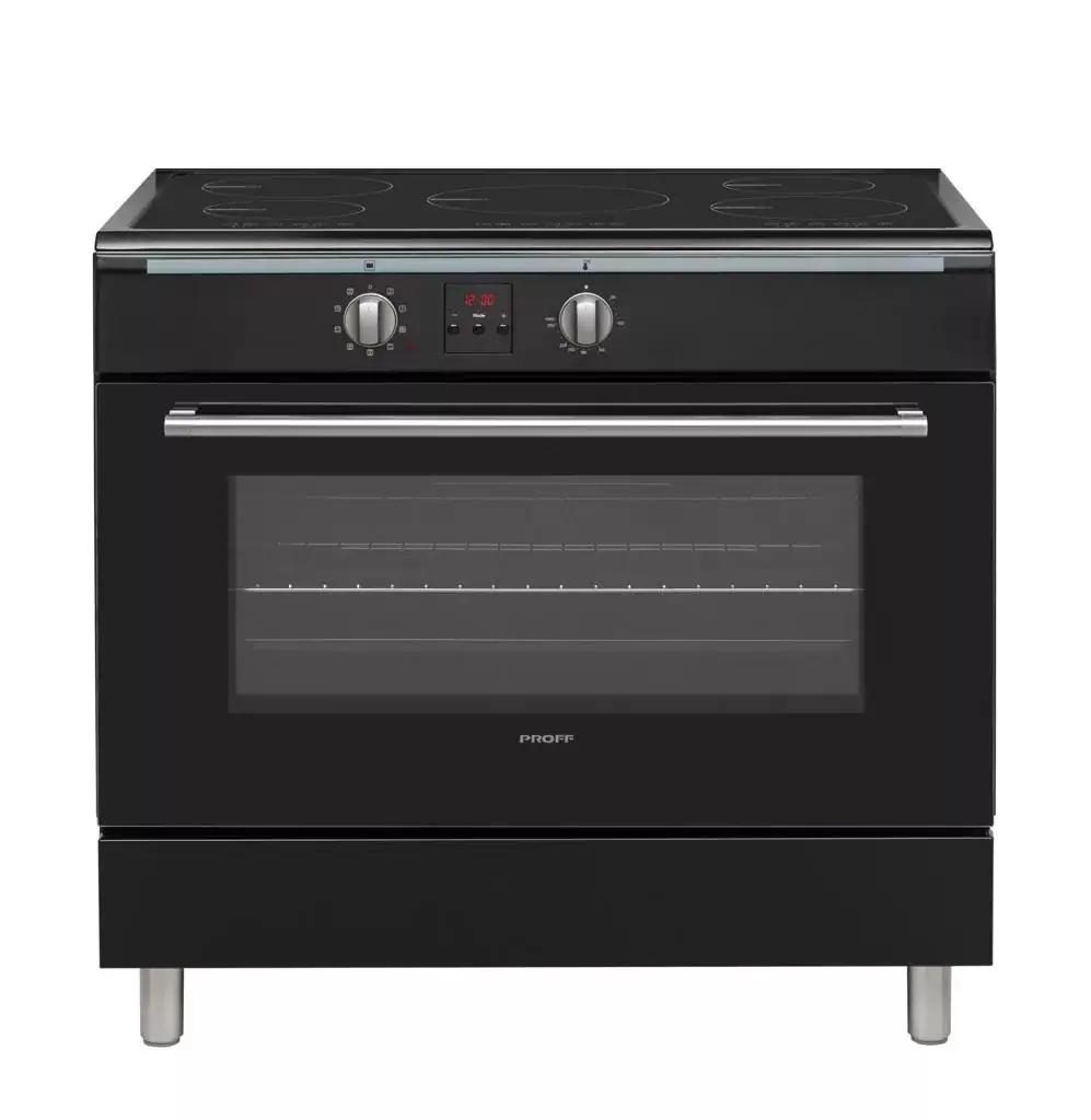 90cm-black-jpg-1.webp B-keus!! Proff FSIEC-9059B luxe inductie fornuis 90 CM Zwart breed met 5 kookzones en heteluchtoven - Afbeelding 1