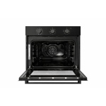 Fitelli IO56ZW1 Inbouwoven 60cm hoog – 10 Ovenfuncties – Hetelucht – Zwart Glas - Afbeelding 2