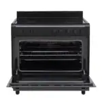 Nieuw!! Proff FSVC-9060BL keramisch vrijstaand fornuis Zwart 90CM breed met heteluchtoven 2 Fasen - Afbeelding 2