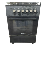 Wiggo WO‑E603R(BB) – Vrijstaand gasfornuis – 60 cm – 4 kookzones – 56L elektrische oven – Zwart - Afbeelding 2