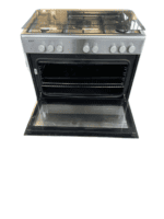 EDY 5 pit gasfornuis grijs 90cm breed met hete lucht oven - Afbeelding 2