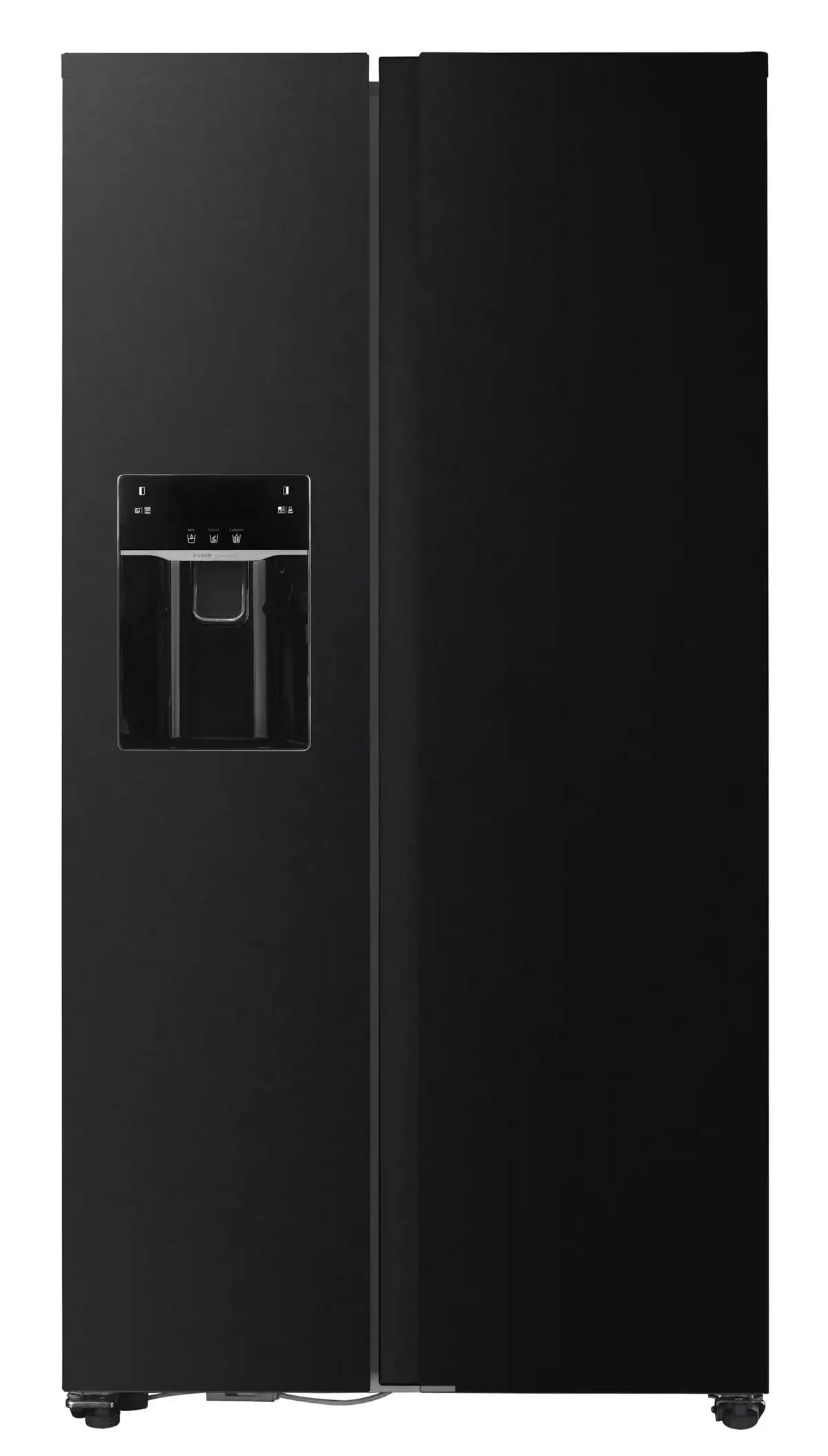 FF2-69IM_KV520IZW_Closed-door-scaled-1-jpg-webp.webp Schade!! Fitelli KV520IZW Amerikaanse koelkast zwart rvs 90 cm breed met ijs en waterdispenser (kopie) - Afbeelding 1