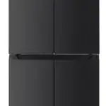 Fitelli KV421BL Amerikaanse koelkast zwart RVS 4 deurs 421liter