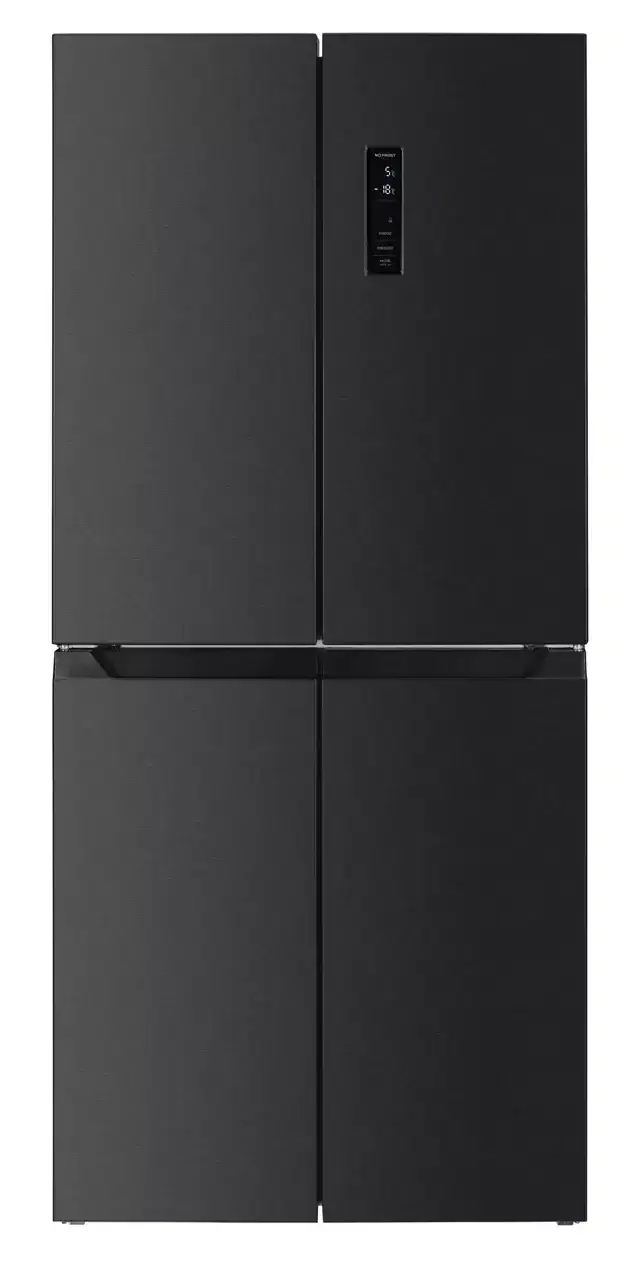 FF4-48_KV404IBL1_close-door-1-jpg.webp Fitelli KV421BL Amerikaanse koelkast zwart RVS 4 deurs 421liter - Afbeelding 1