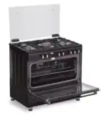 B-keus!! Fitelli FG9001ZW zwart gasfornuis 90cm met hetelucht - Afbeelding 8