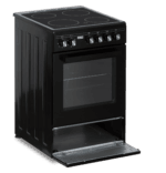 Fitelli FK5001ZW keramisch Vrijstaand fornuis Zwart 50CM BREED met heteluchtoven - Afbeelding 3