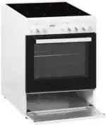 B-keus !! Fitelli FK6001WIT keramisch Vrijstaand fornuis WIT 60CM BREED - Afbeelding 4