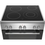 Bosch HKR39C250 - Serie 4 - Fornuis - Vrijstaande Elektrisch fornuis - 3D Hetelucht: gelijkmatige luchtverdeling - RVS - Afbeelding 2