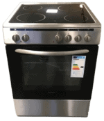 Proff FSVC-6060X-EC keramisch vrijstaand fornuis Grijs 60CM breed 2 Fasen