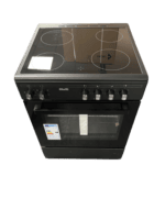 Nieuw!! Fitelli FK6001MATZW keramisch Vrijstaand fornuis Mat Zwart 60CM BREED