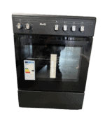 Nieuw!! Fitelli FK6001MATZW keramisch Vrijstaand fornuis Mat Zwart 60CM BREED - Afbeelding 2