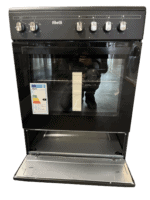 Nieuw!! Fitelli FK6001MATZW keramisch Vrijstaand fornuis Mat Zwart 60CM BREED - Afbeelding 4