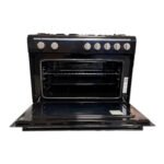 Proff FSGE-9060-BL Zwart gasfornuis 90cm Met Hetelucht oven - Afbeelding 3