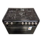 Proff FSGE-9060-BL Zwart gasfornuis 90cm Met Hetelucht oven - Afbeelding 2