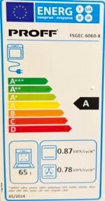 B-keus!! Proff FSGEC-6060-X gasfornuis 60cm Met Hetelucht - Afbeelding 7