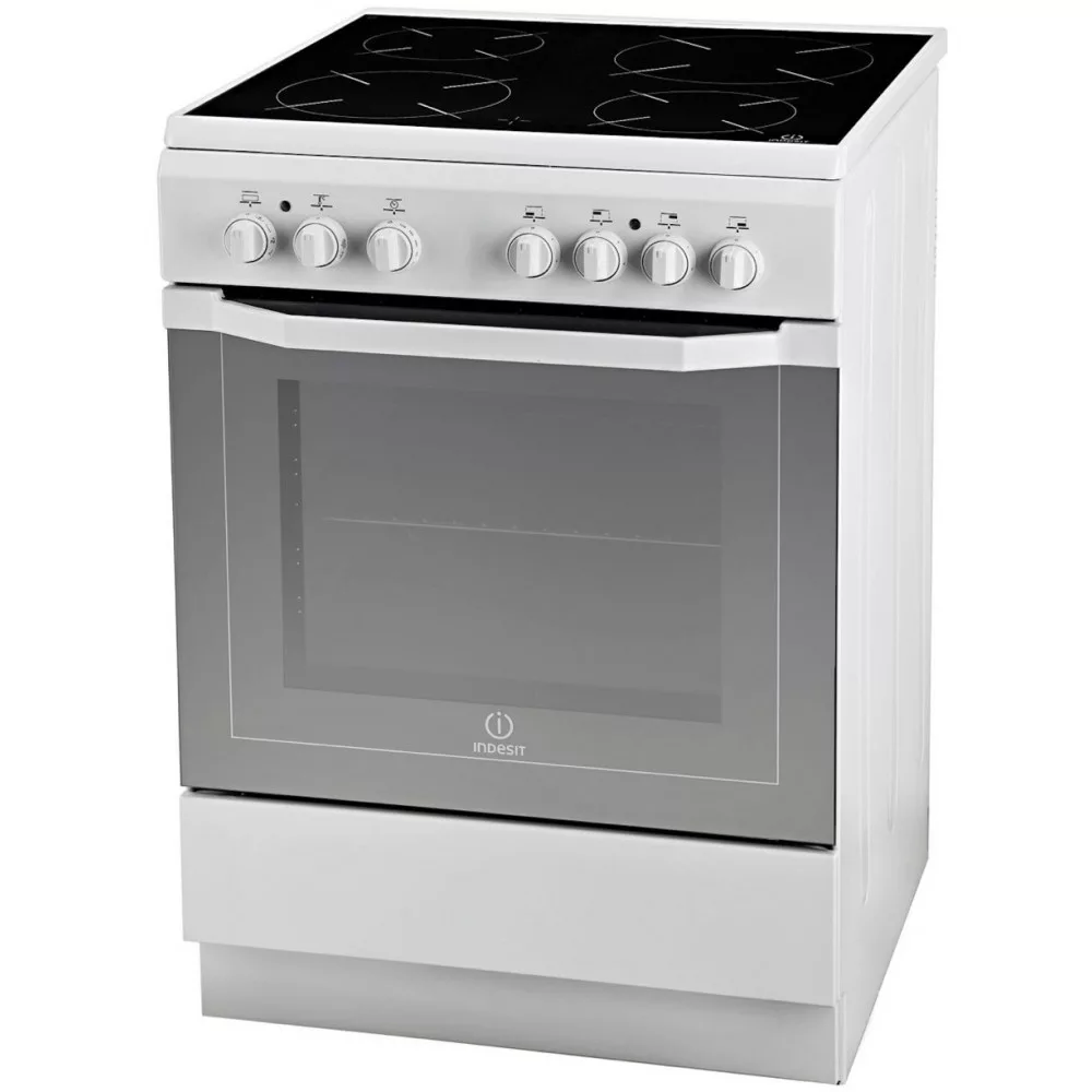 INDESIT_I6VMH2A1WNL-1000x1000-1-jpg.webp Indesit I6VMH2A/NL Fornuis elektrisch fornuis wit 60cm - Afbeelding 1