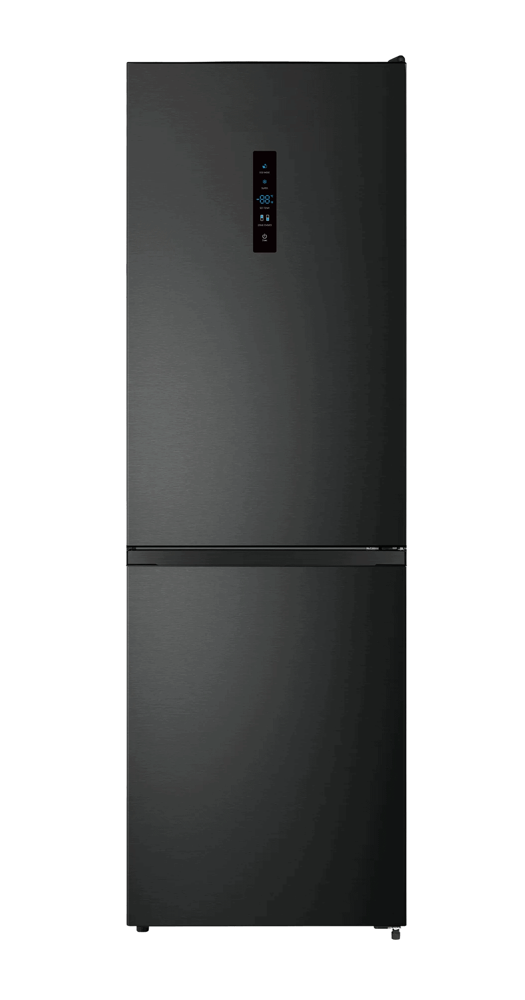 Kv314ZWIN1.png Nieuw!! Fitelli KV314ZWIN1 Koelvriescombinatie No-frost 185cm hoog 60cm breed kleur mat zwart RVS - Afbeelding 1