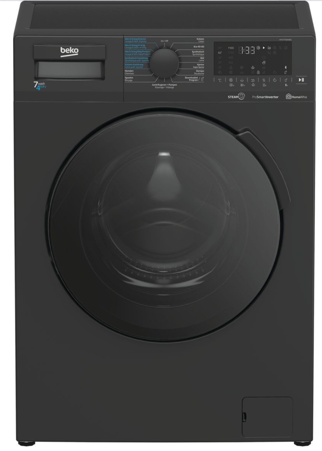 Schermafbeelding-2023-11-30-om-17.27.07.png Beko HTV7732XA01 - SteamCure™ - Was-droogcombinatie zwart - Afbeelding 1