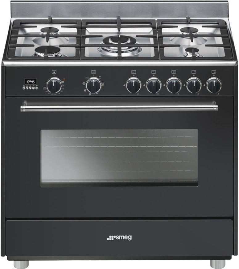 Smeg-snlkp90da9.jpg Smeg GasFornuis 5pits SNLKP90DA9 - 90cm breed - Afbeelding 1