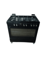 B-keus!! Fitelli FG9001ZW zwart gasfornuis 90cm met hetelucht - Afbeelding 2