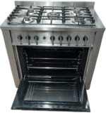 Indesit KP9F91S gasfornuis 90cm, zilver - Afbeelding 3