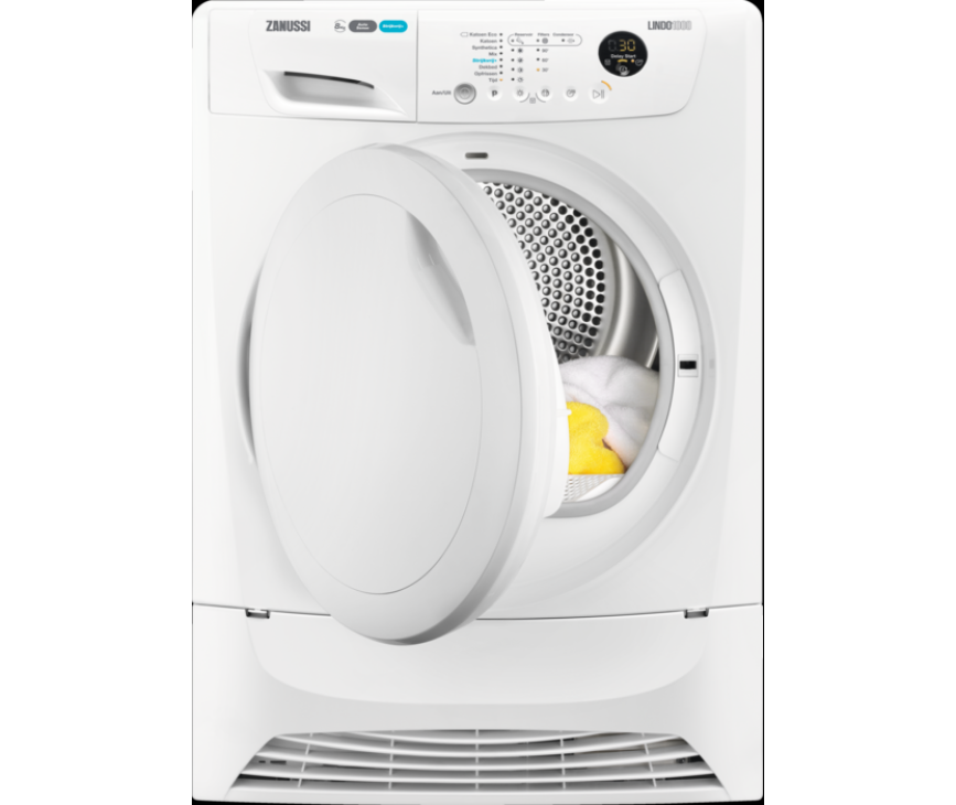 ZDH8345NW.png Zanussi ZDH8345W Warmtepompdroger 8kg - Afbeelding 1