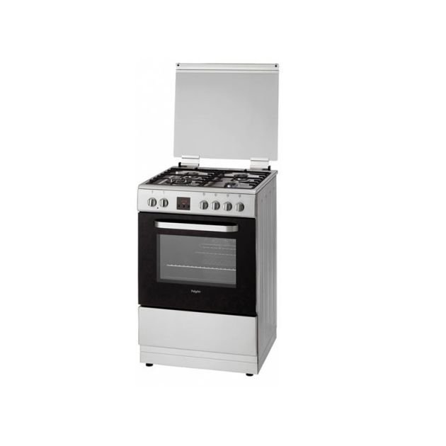 pf6239rvs.jpg PELGRIM GasFornuis 60 cm RVS - Afbeelding 1
