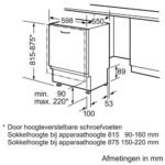 BOSCH SMV69t60EU Volledig geintegreerde vaatwasser 60cm - Afbeelding 4