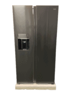 Fitelli KV520IZW Amerikaanse koelkast zwart rvs 90 cm breed met ijs en waterdispenser - Afbeelding 3