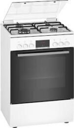 Bosch HXN391H20N Gas Fornuis Wit met 4 Branders