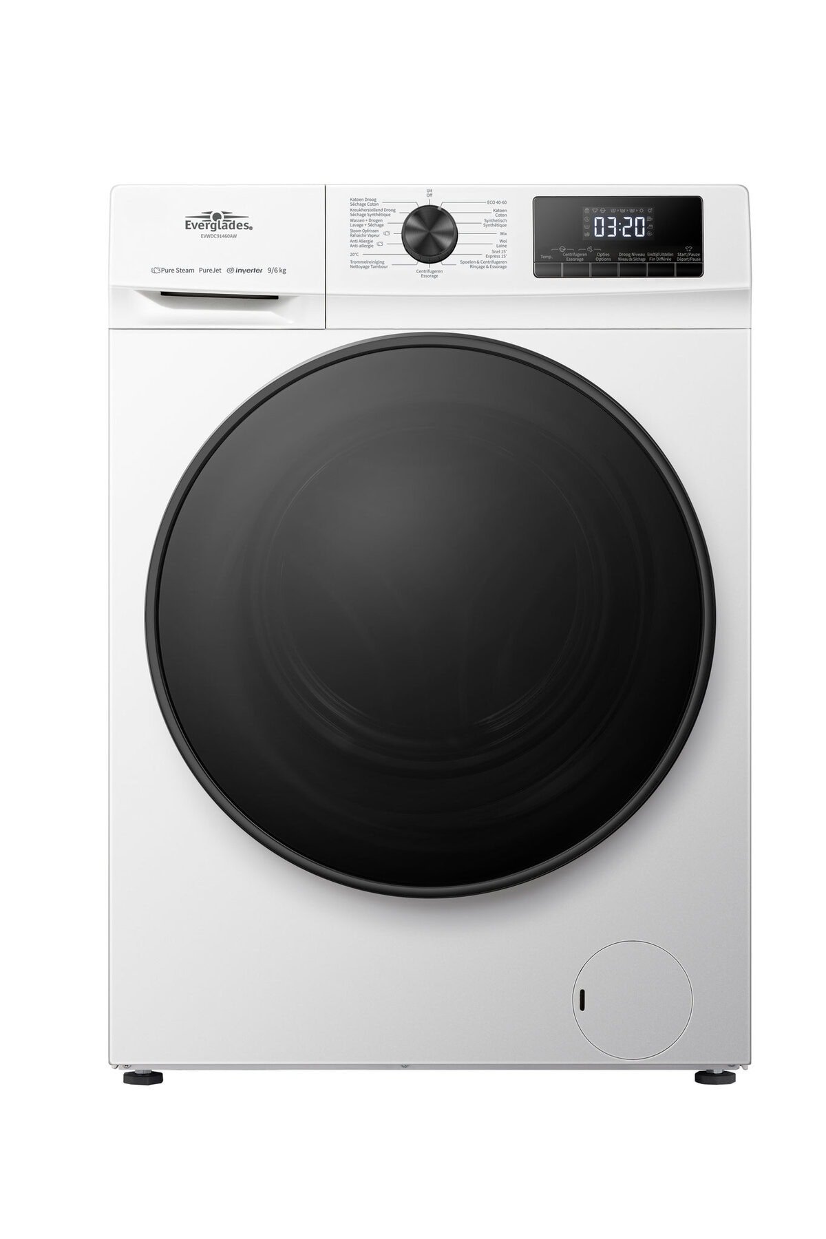 image EVERGLADES EVWDC91460AW Wasdroogcombinatie 6kg drogen 9kg wassen - Afbeelding 1