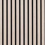 Akoestisch Wandpaneel White Oak – 2600 x 600 x 16 mm – Houtlook Lattenwand met Zwart Vilt