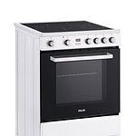 Fitelli FI6001W Inductie Fornuis Vrijstaand 60 cm – Boosterfunctie – met Heteluchtoven –  WIT-2 fase