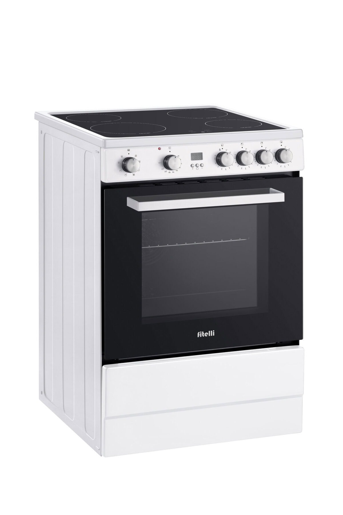 Image_20251201014659_564_7 Fitelli FI6001W Inductie Fornuis Vrijstaand 60 cm – Boosterfunctie – met Heteluchtoven – WIT-2 fase - Afbeelding 1