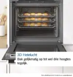 Bosch HBA514BS3 Inbouwoven 60 cm RVS – Serie 4 - Afbeelding 3