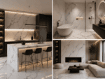 PVC Wandpaneel 8013 Carrara Wit Marmer Matt 260x120x0,3 cm - Afbeelding 2