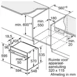 Bosch HBA514BS3 Inbouwoven 60 cm RVS – Serie 4 - Afbeelding 13