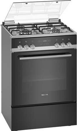 siemens-hx9s5ih40n-gasfornuis-21034 Siemens HX9S5IH40N Gas-Elektro Fornuis - RVS - Afbeelding 1