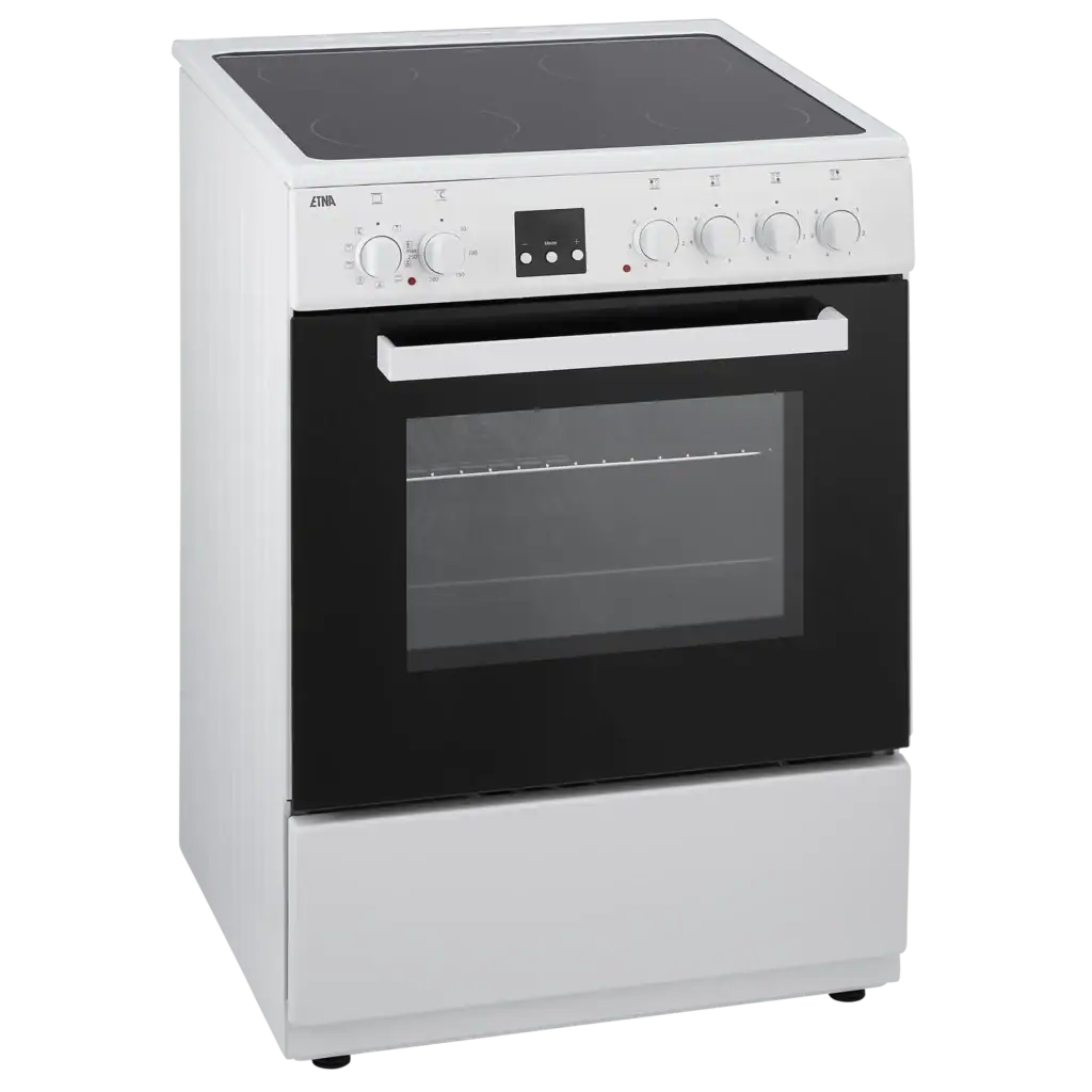 12.png ETNA FKV761WIT Vrijstaand Keramisch Fornuis met Elektrische Oven Wit - Afbeelding 1