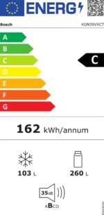 Bosch KGN39VXCT - Serie 4 - Koel-vriescombinatie zwart 203CM Energielabel C - Afbeelding 11