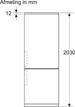 Bosch KGN39VXCT - Serie 4 - Koel-vriescombinatie zwart 203CM Energielabel C - Afbeelding 10