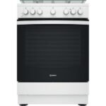 Indesit IS67G4PHW/E Vrijstaand Gasfornuis met Elektrische Oven – 60 cm – Wit