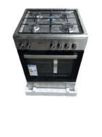 Nieuw met Schade!! Fitelli FG6001RVS Gasfornuis RVS grijs 60CM - Afbeelding 4