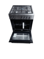 Nieuw met Schade!! Fitelli FG6001RVS Gasfornuis RVS grijs 60CM - Afbeelding 3
